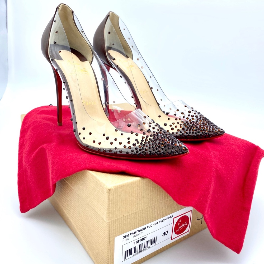 NEW-Studded Christian Louboutin Degrasstrass